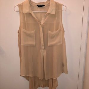 BCBG high-low sleeveless shirt